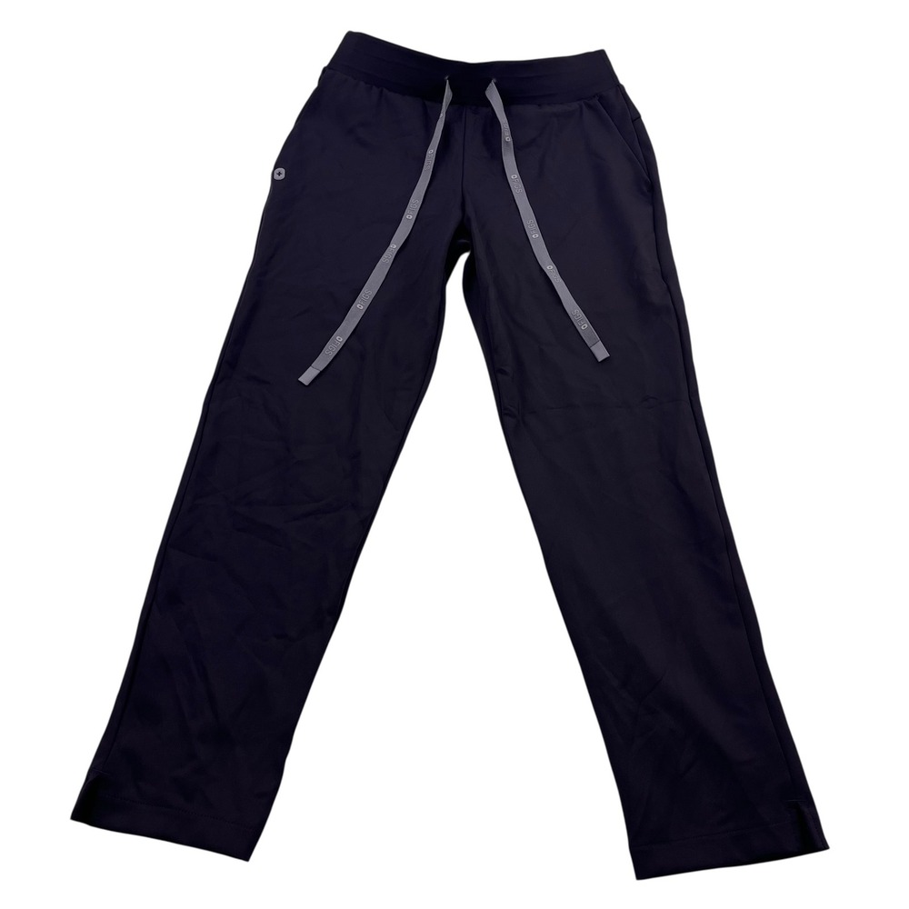 Figs Tena Tapered Scrub Pants Black XXS Petite FIONx Yoga Waistband 1001692